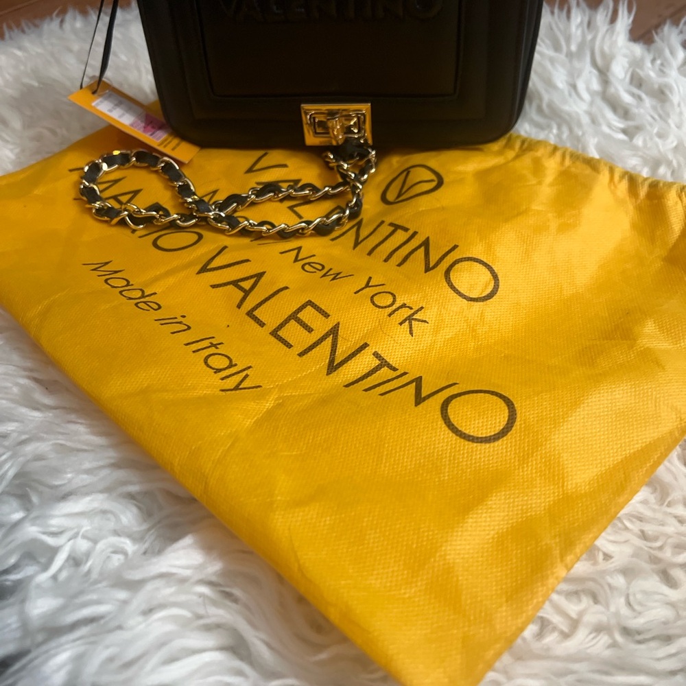 Mario Valentino Black Crossbody Bag BNWT - Picture 6 of 9